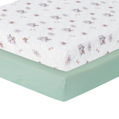 Precious Moments Boys 2 Pack Fitted Crib Sheet