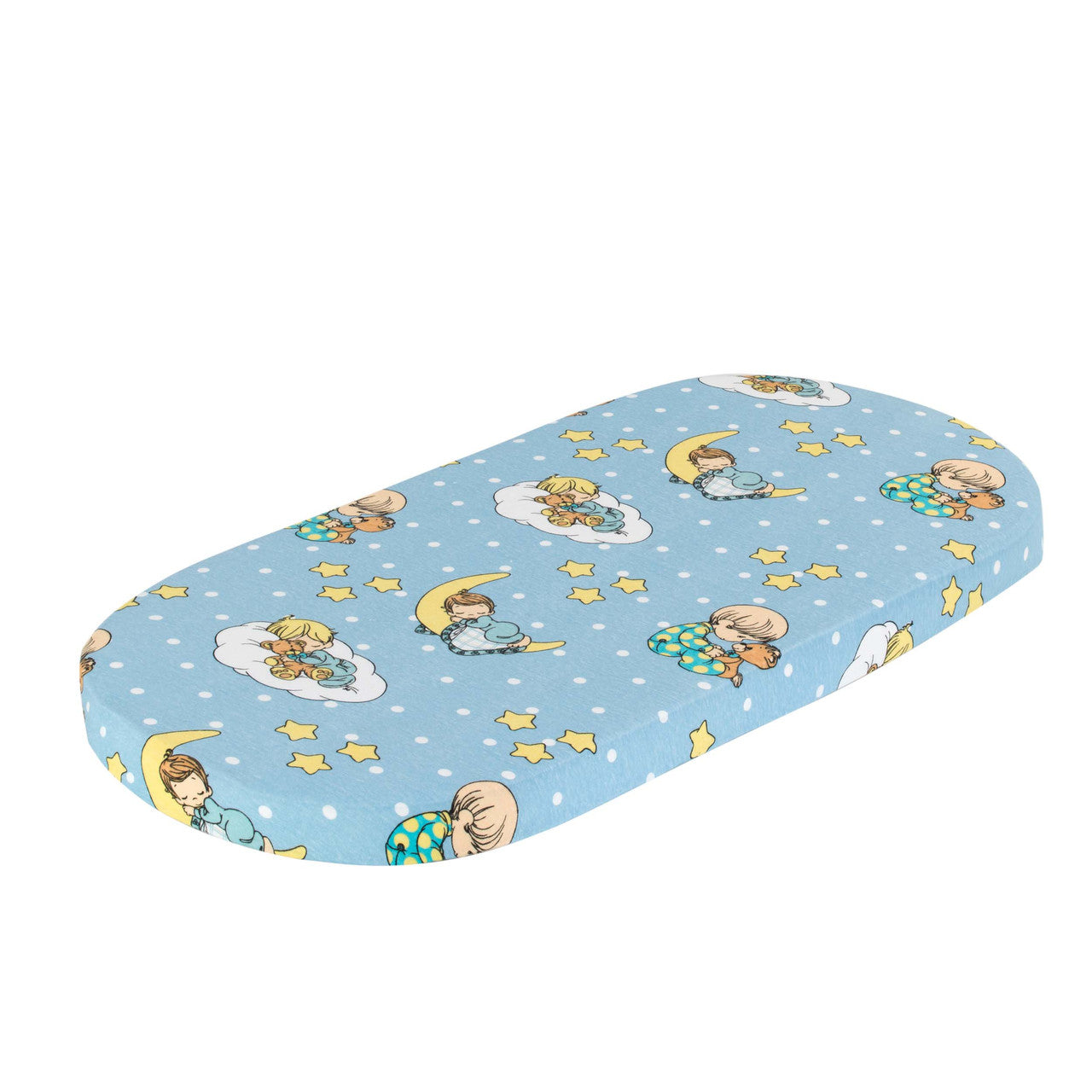 EVERYDAY KIDS 2-Pack Cotton Jersey Knit Bassinet Sheets - Precious Moments Boys