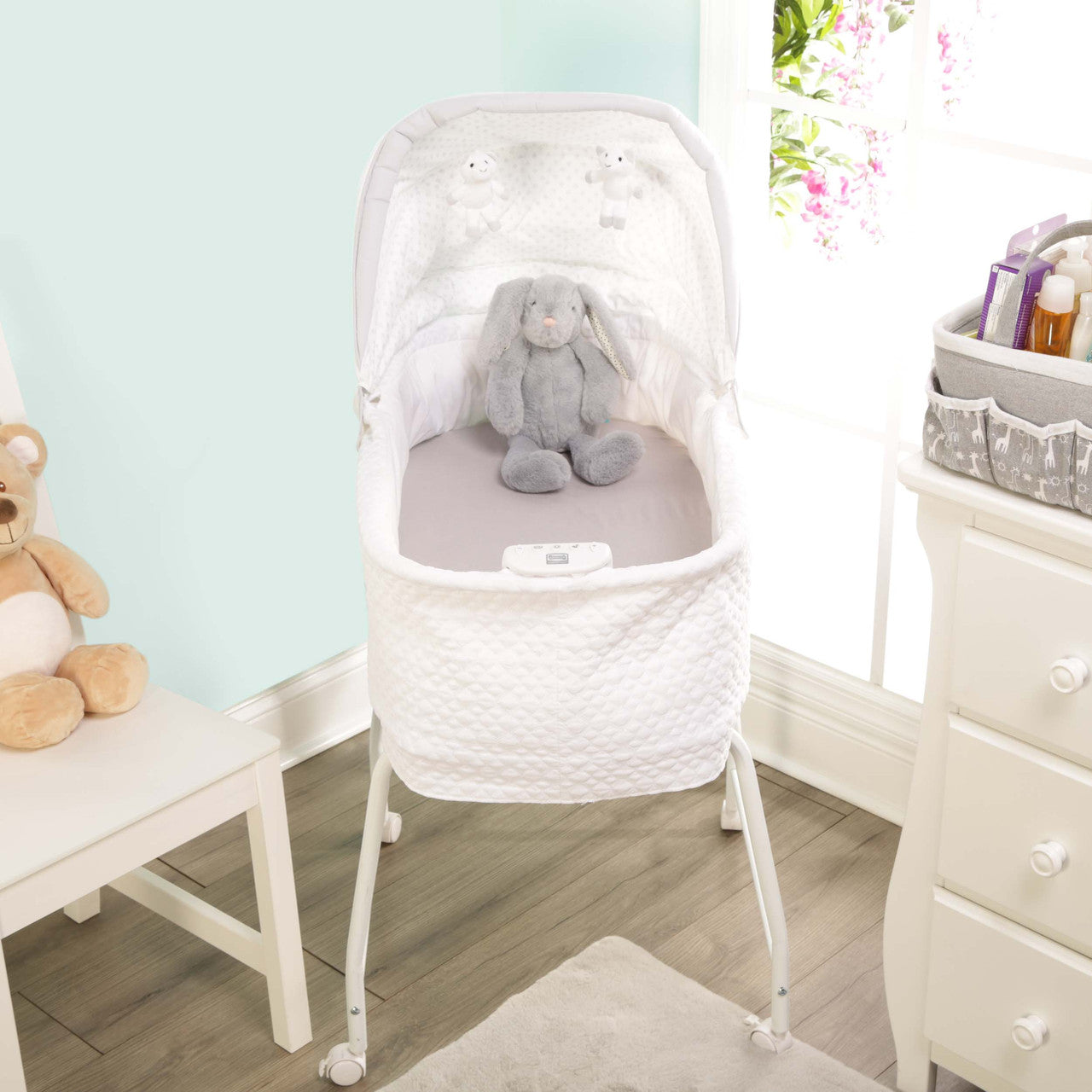 EVERYDAY KIDS 2-Pack Cotton Jersey Knit Bassinet Sheets - Precious Moments Boys