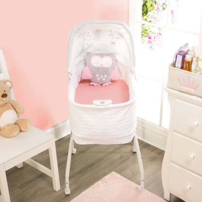 EVERYDAY KIDS 2-Pack Cotton Jersey Knit Bassinet Sheets - Precious Moments Girls