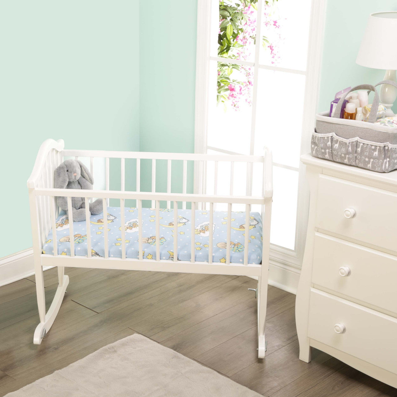 EVERYDAY KIDS 2 Pack Cradle Sheet Set - Precious Moments Boys