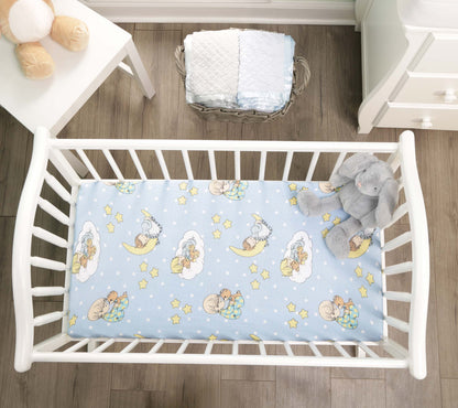 EVERYDAY KIDS 2 Pack Cradle Sheet Set - Precious Moments Boys