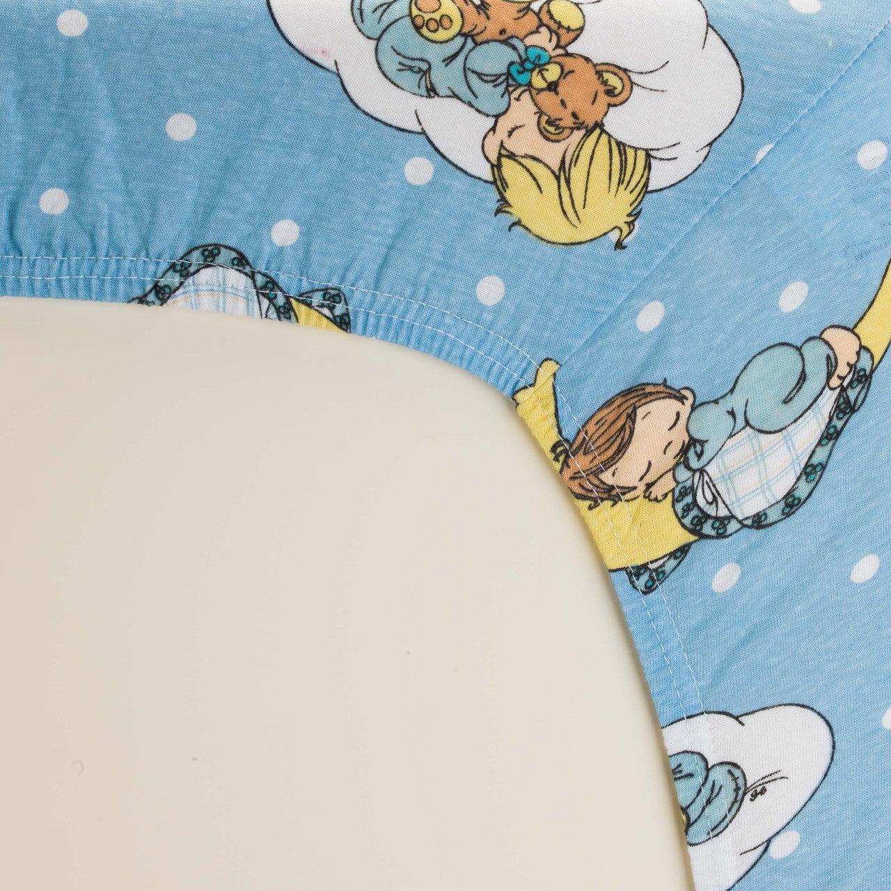 EVERYDAY KIDS 2 Pack n Play and Portable Crib Mattress Sheets - Precious Moments Boys
