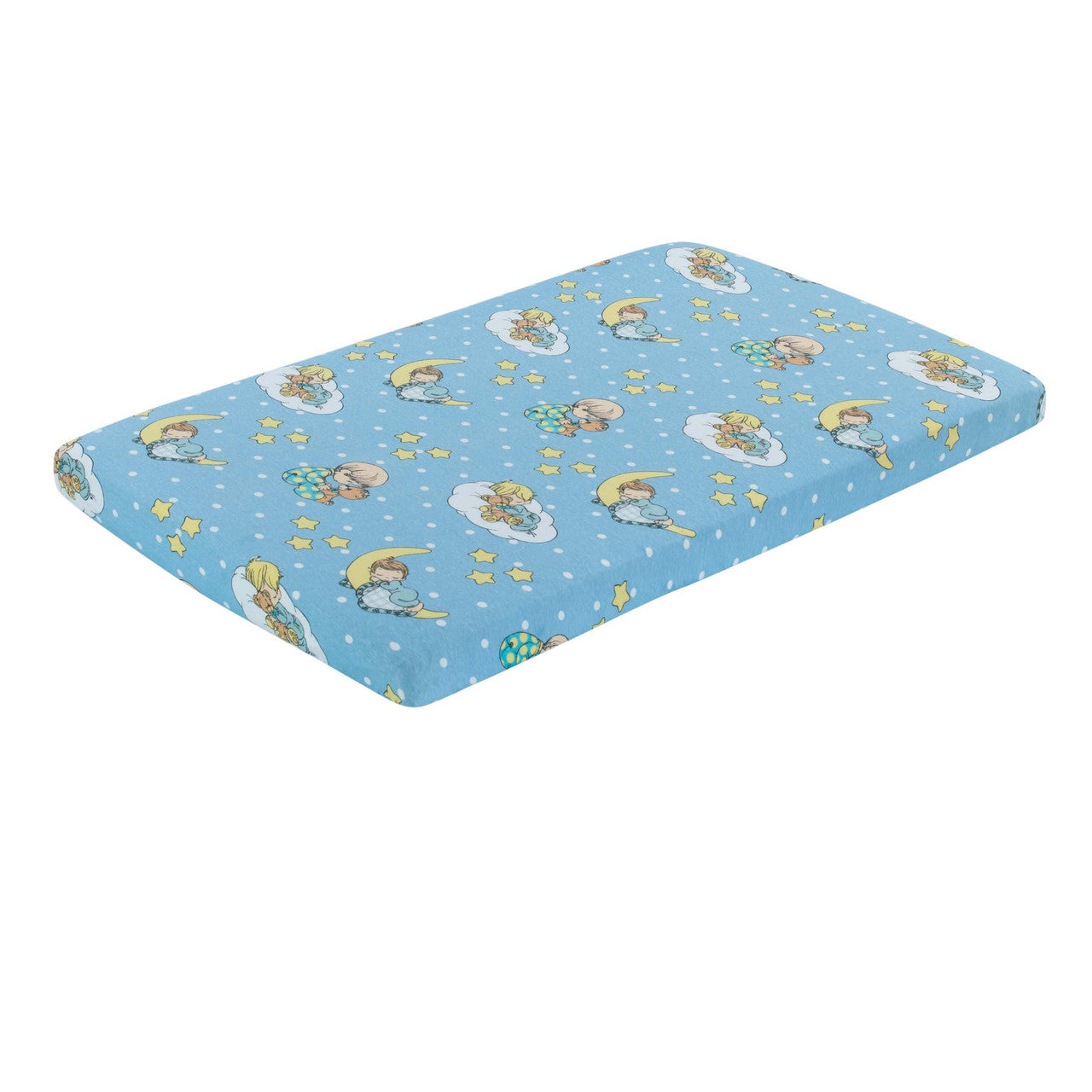 EVERYDAY KIDS 2 Pack n Play and Portable Crib Mattress Sheets - Precious Moments Boys