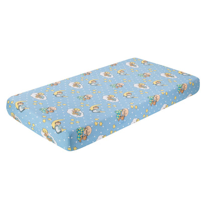 EVERYDAY KIDS Fitted Crib Sheets - Precious Moments Boys
