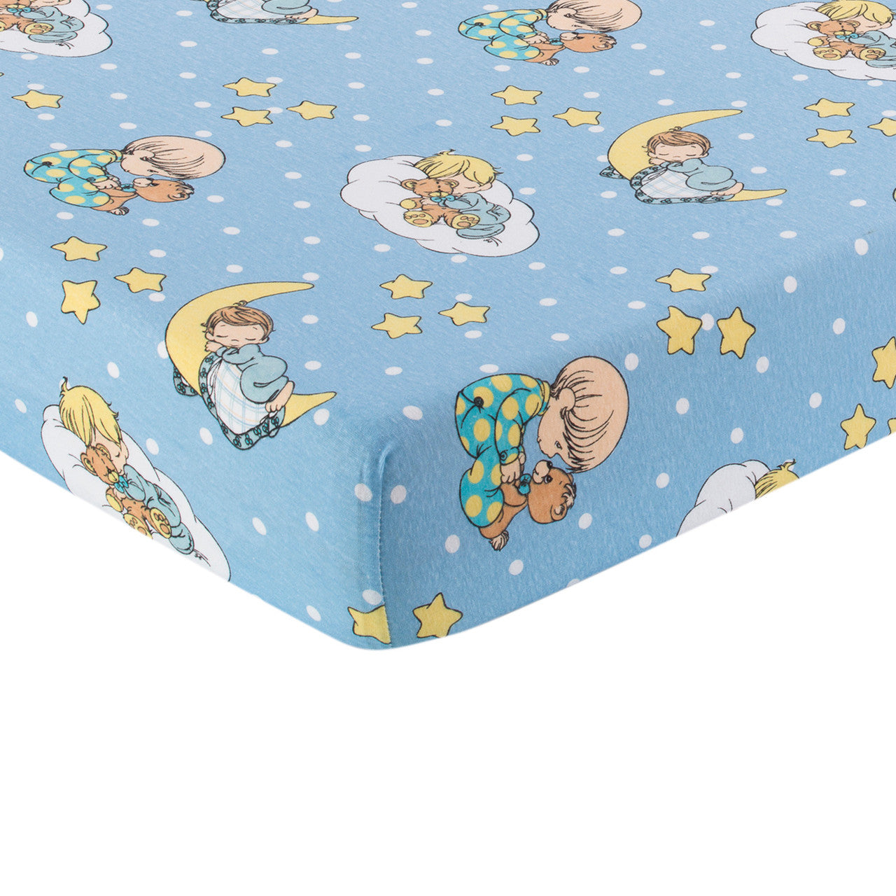 EVERYDAY KIDS Fitted Crib Sheets - Precious Moments Boys