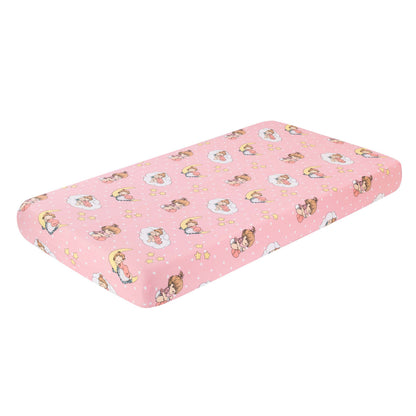 EVERYDAY KIDS Fitted Crib Sheets - Precious Moments Girls
