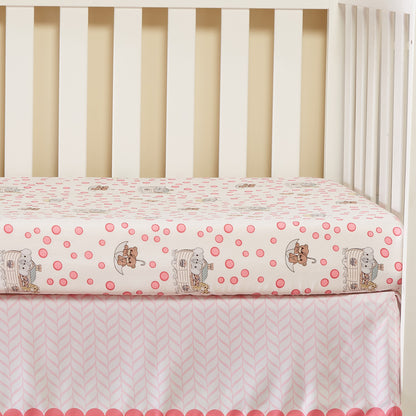 Precious Moments Girls 4 Pc Crib Bedding Set