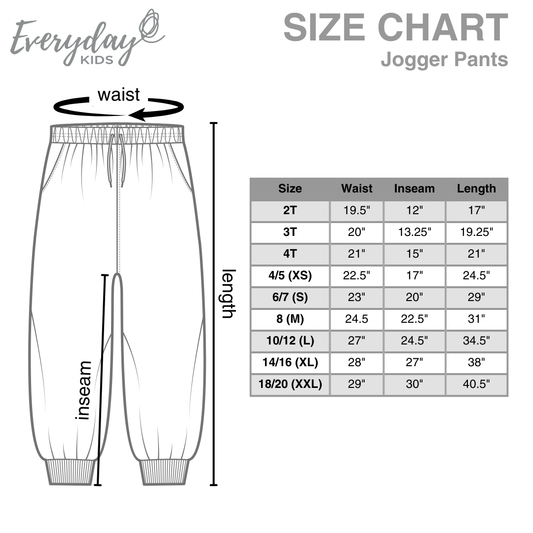 EVERYDAY KIDS Girls’ Red Cotton Fleece Sweatpants