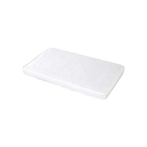 Baby Doll Bedding White Cradle Mattress, 18" x 36"