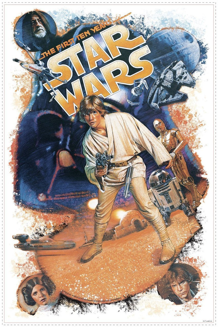 Star Wars Retro Mega Wall Decals