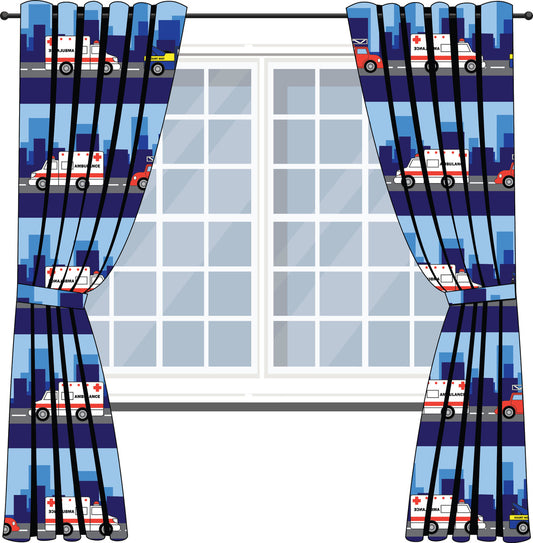Everyday Kids Rescue Fire and Police Drapes