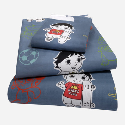 Ryan's World Stay Happy Twin Sheet Set