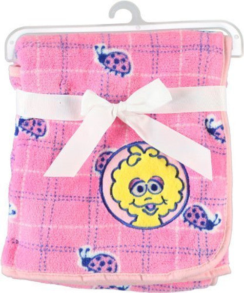 Sesame Street Beginnings Big Bird Fleece Blanket, Pink