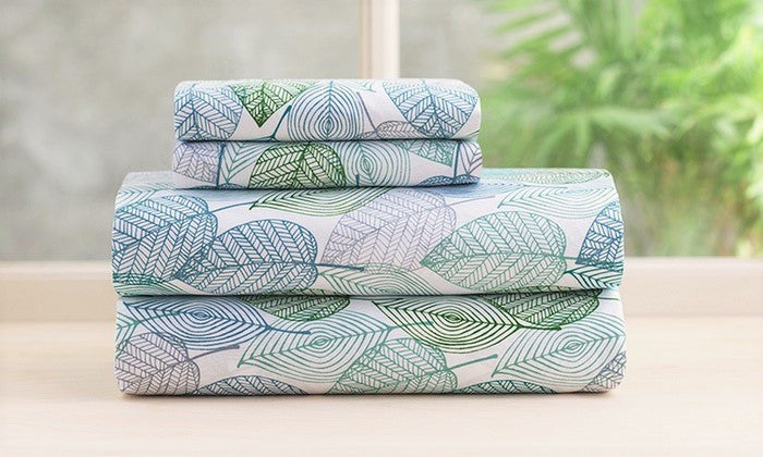 Vera 4 Piece Sheet Set (Full Size, Green)