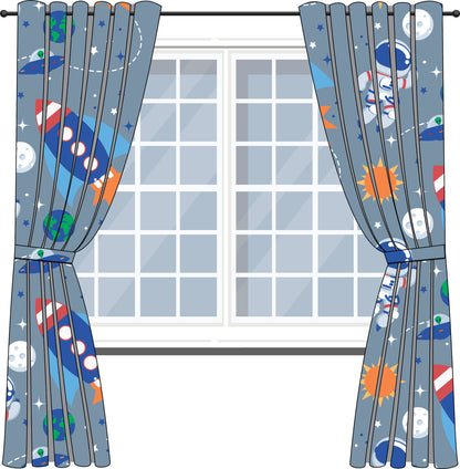 Everyday Kids Outer Space Adventures Drapes
