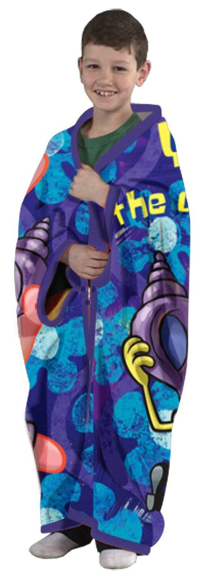 Spongebob "Catch of the Day"  Cuddly Wrap Blanket w/ Sleeves