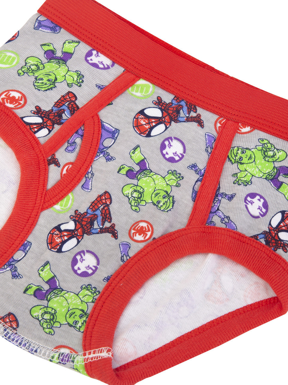 Marvel Spidey & His Amazing Friends Toddler Boys 6-Pack Briefs – Soft Cotton Underwear Set