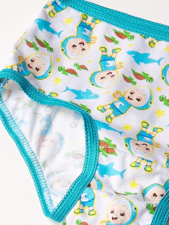 CoComelon Girls 10-Pack Underwear Briefs, JJ Bella Cece and Cody Panties Set, Multicolor
