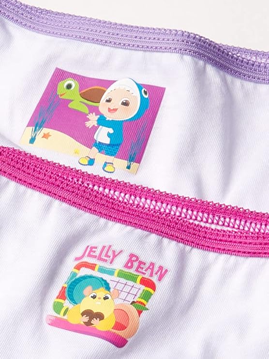 CoComelon Girls 10-Pack Underwear Briefs, JJ Bella Cece and Cody Panties Set, Multicolor