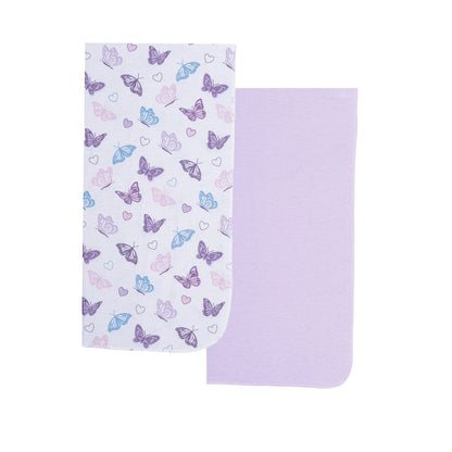 EVERYDAY KIDS 4 Pack Flannel Receiving Baby Blanket Set - Butterflies/Rainbows
