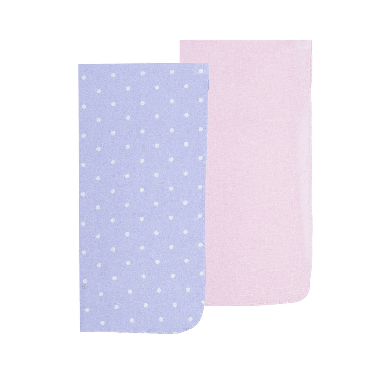 EVERYDAY KIDS 4 Pack Flannel Receiving Baby Blanket Set - Paris/Polka Dots