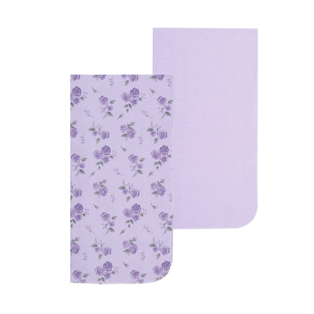 EVERYDAY KIDS 4 Pack Flannel Receiving Baby Blanket Set - Roses/Pink Diamond