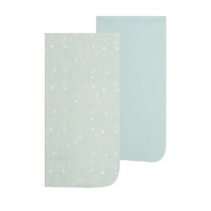 EVERYDAY KIDS 4 Pack Flannel Receiving Baby Blanket Set - Clouds/Stars