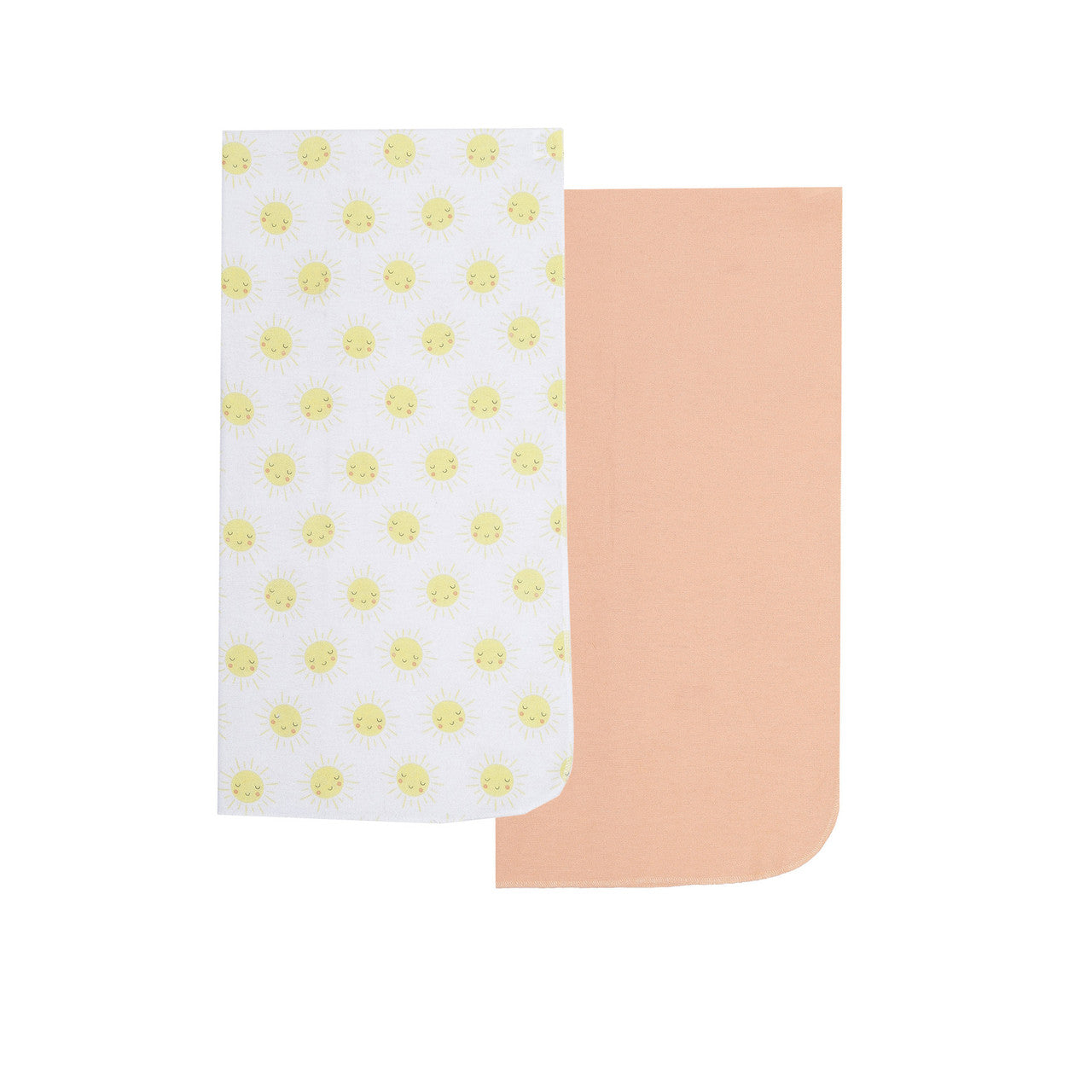 EVERYDAY KIDS 4 Pack Flannel Receiving Baby Blanket Set - Sun/Yellow Stripes