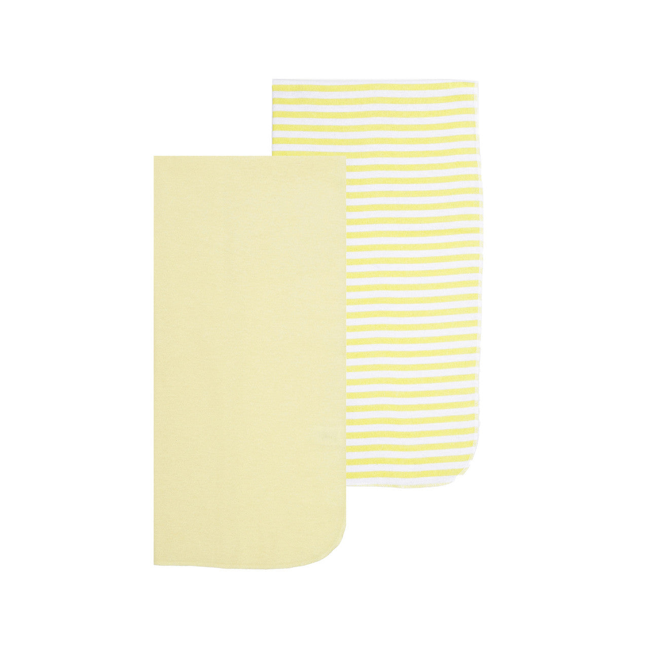 EVERYDAY KIDS 4 Pack Flannel Receiving Baby Blanket Set - Sun/Yellow Stripes