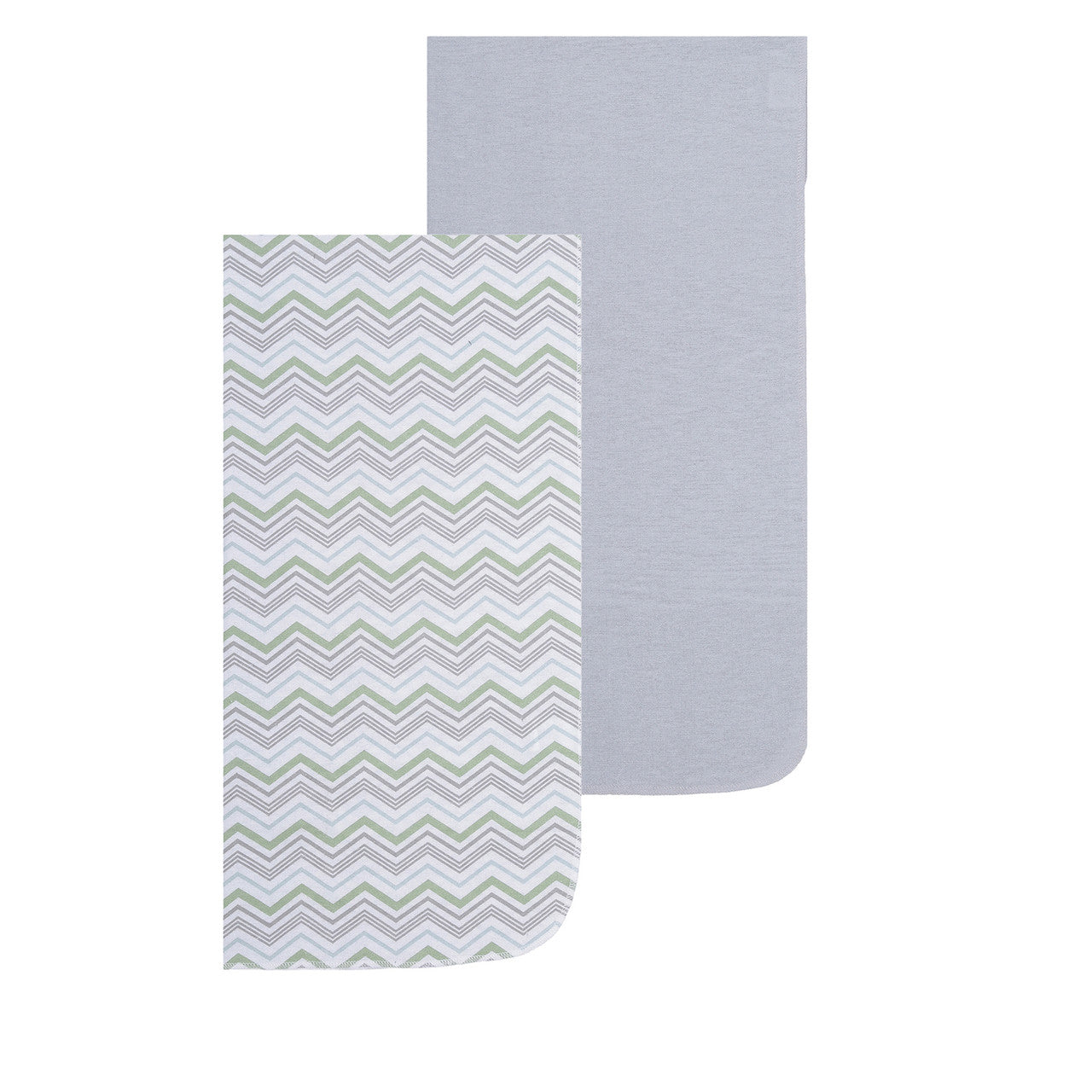 EVERYDAY KIDS 4 Pack Flannel Receiving Baby Blanket Set - Dinosaurs/Chevron