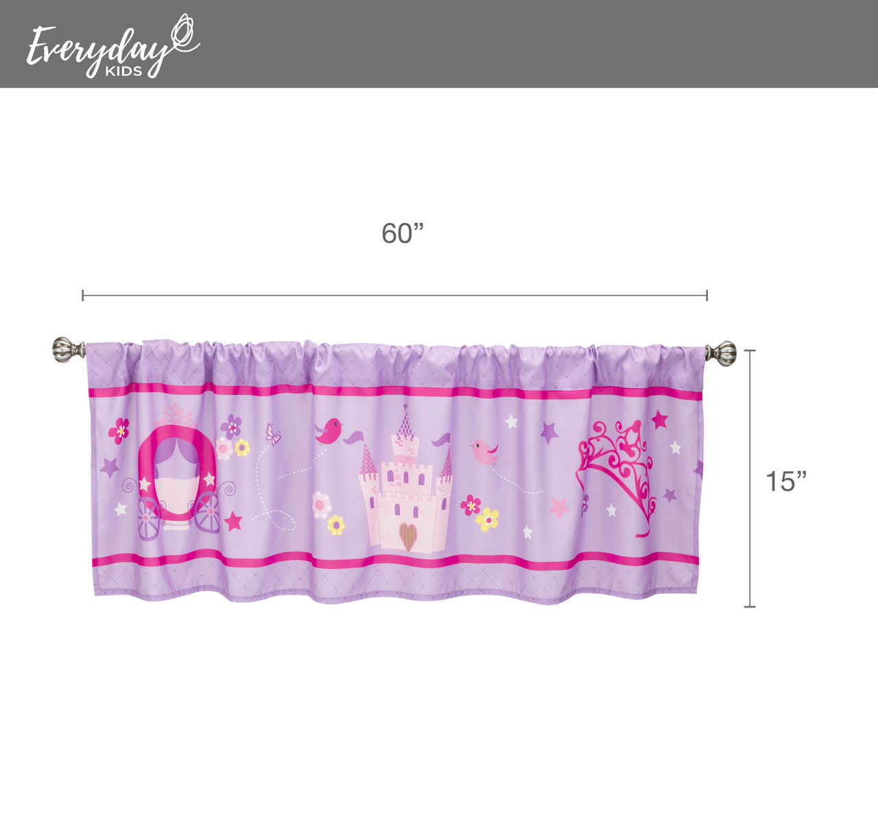 Everyday Kids Princess Storyland Window Valance