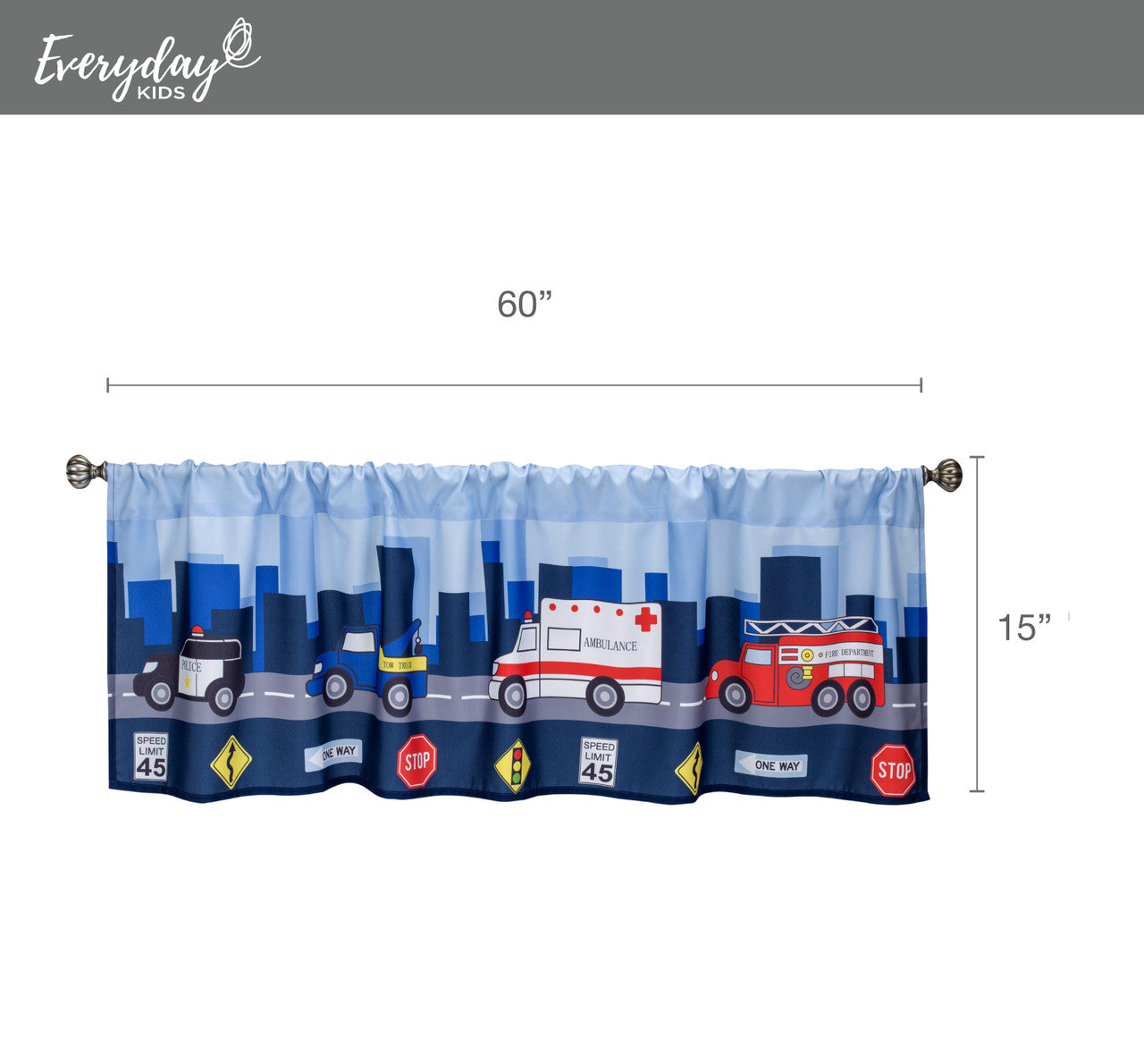Everyday Kids Little Rescuer Window Valance
