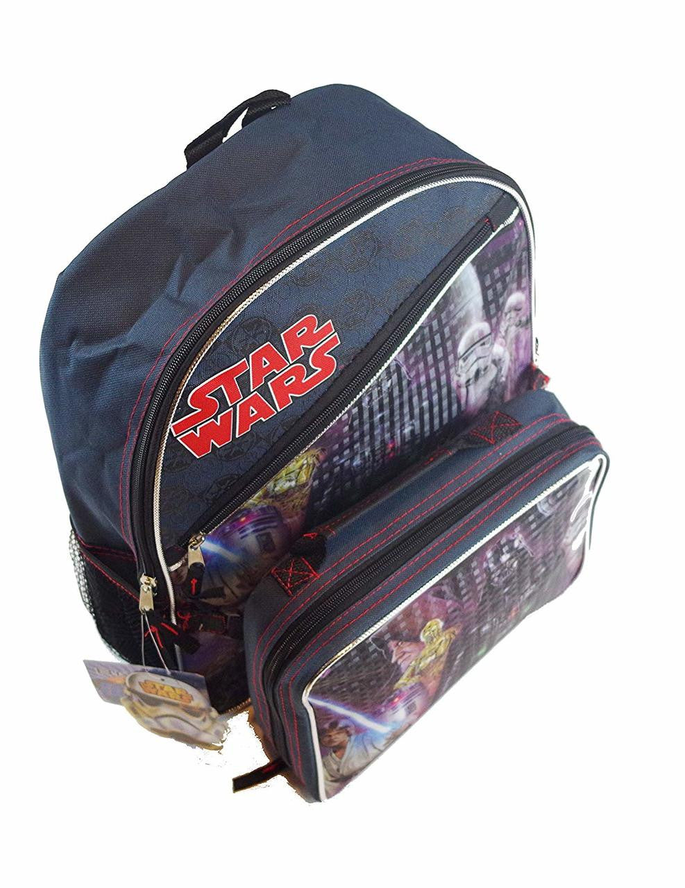 Star Wars 16" Kids Backpack with Lunch Box