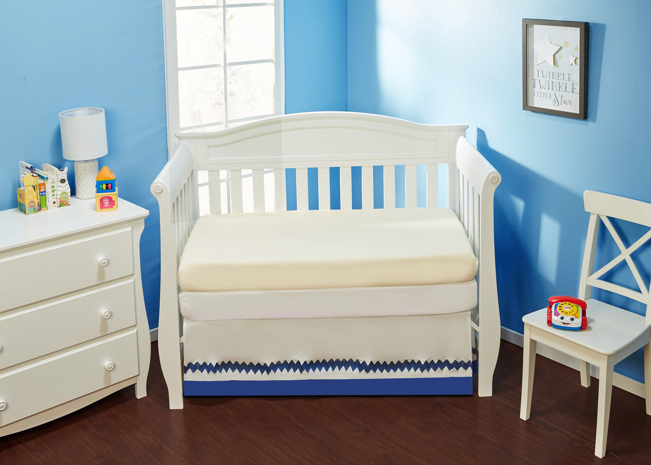 Everyday Kids 2-Pack Fitted Crib Sheets - White/Beige