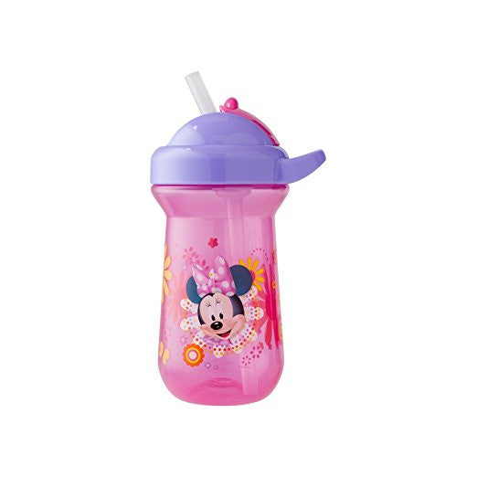 The First Years Minnie Mouse Flip-Top Straw Cup