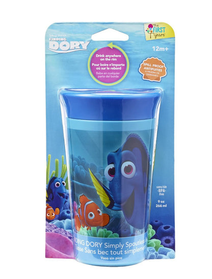 The First Years Disney/Pixar Finding Dory Simply Spoutless Cup, 9 Ounce