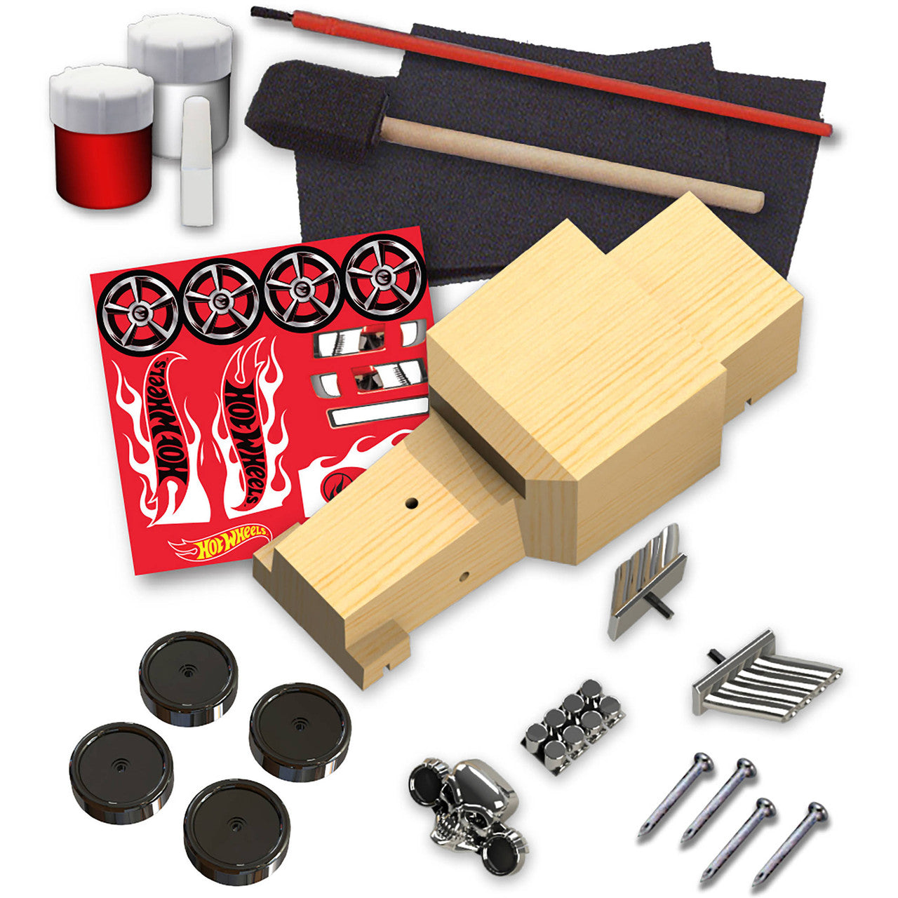 Hot Wheels Wood Racers Bone Shaker