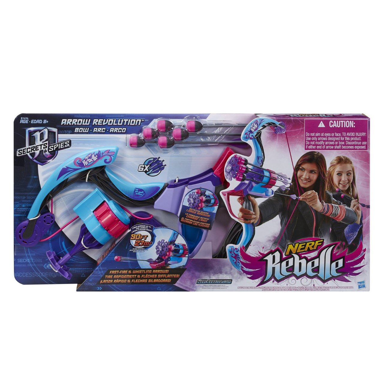 Nerf Rebelle Secrets & Spies Arrow Revolution Bow Blaster