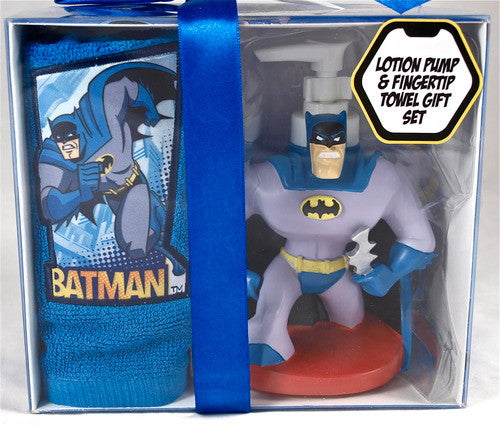 Batman Lotion Pump & Fingertip Towel Set