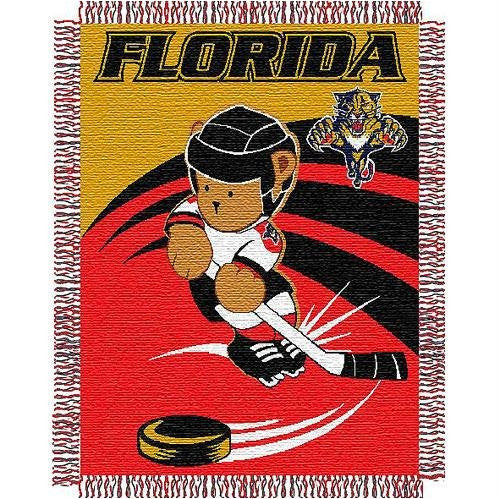 NHL Florida Panthers Woven Jacquard Baby Throw Blanket