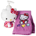 Hello Kitty Lotion Pump & Fingertip Towel Set