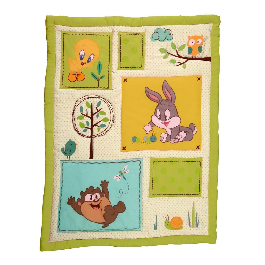 Looney Tunes Natures Fantasy 3 Pc Crib Bedding Set