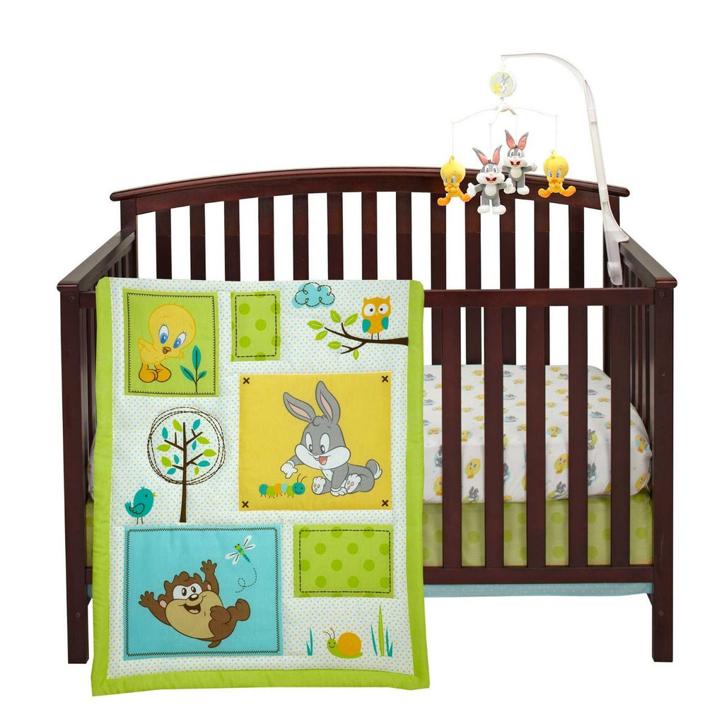 Looney Tunes Natures Fantasy 3 Pc Crib Bedding Set