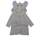 EVERYDAY KIDS Hooded Baby Toddler Unisex Bathrobe - Gray Elephant