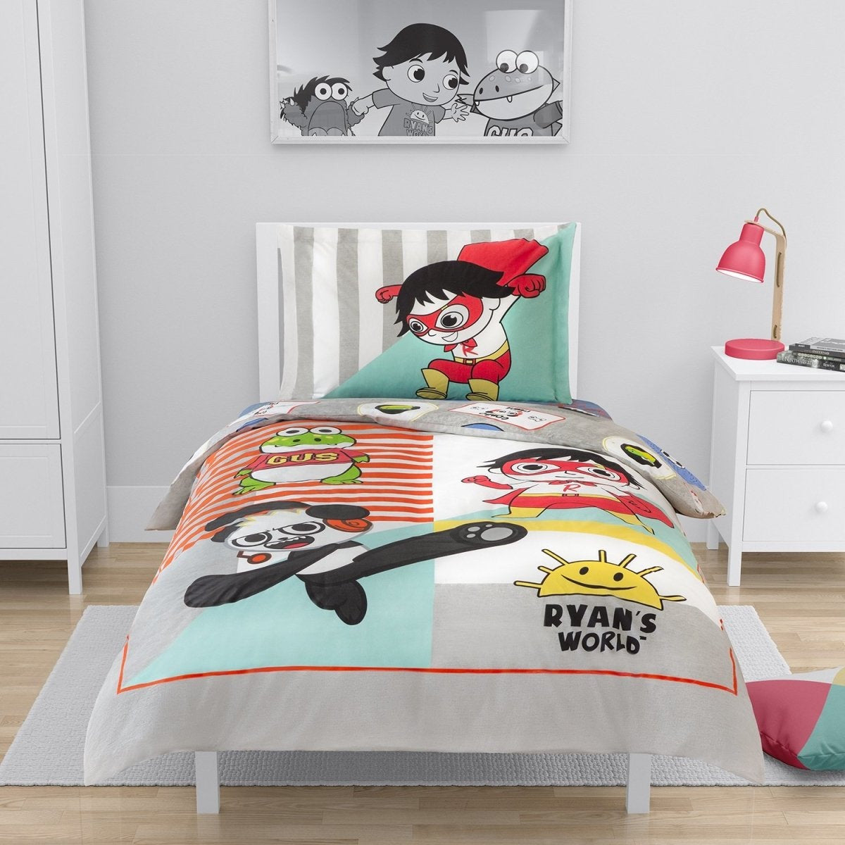 Ryan's World Twin Duvet and Sham