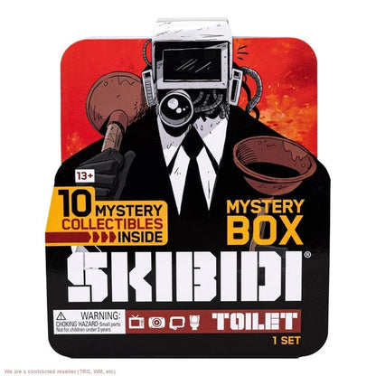 Skibidi Toilet Mystery Box Playset, 10 Surprise Collectibles Inside with Mini Figures, View Finder, Clip-On & Accessories, Ages 13+