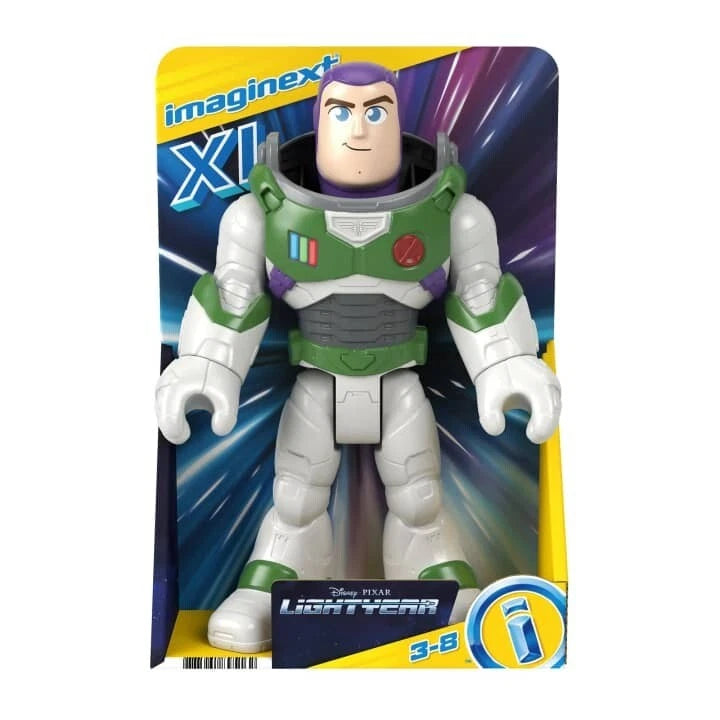 Disney Pixar Lightyear Buzz Lightyear XL Action Figure, 10" Poseable Space Ranger Toy,Fisher-Price Imaginext  Ages 3-8