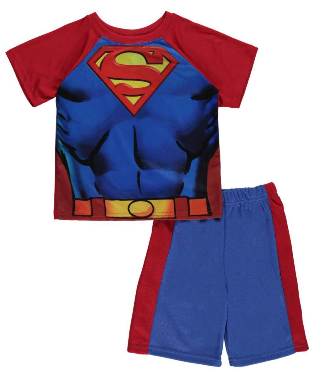 Superman Toddler Boys' "Super Muscles" 2-Piece T-Shirt & Shorts Set (3T)