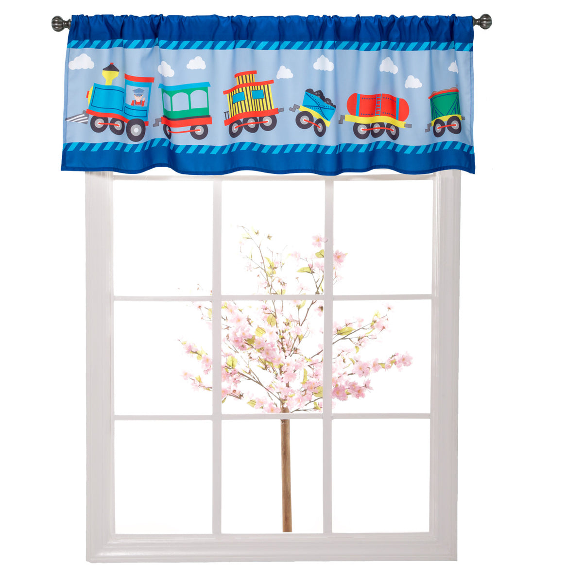 Everyday Kids Choo Choo Train Window Valance